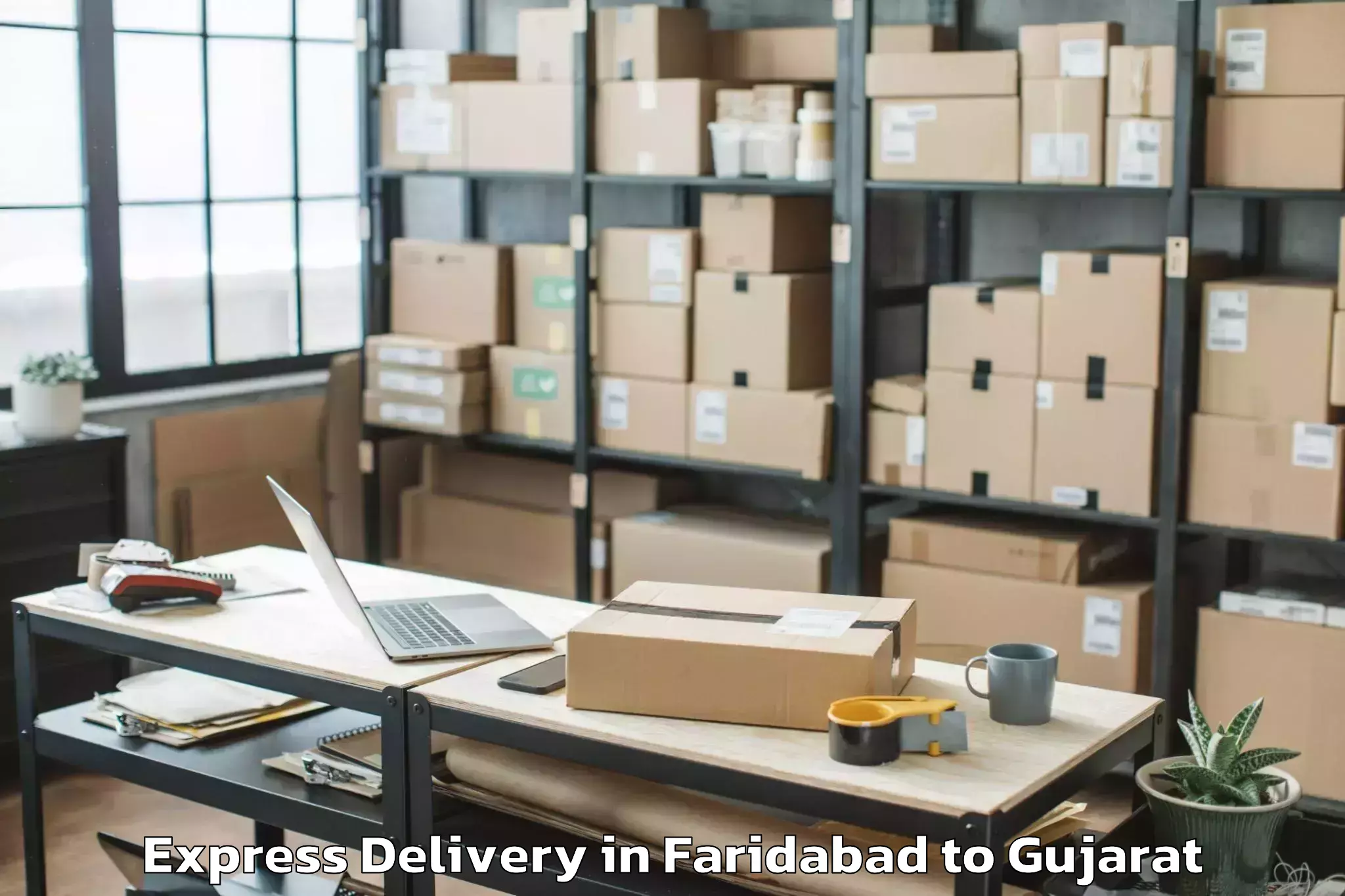 Quality Faridabad to Bhabhar Express Delivery